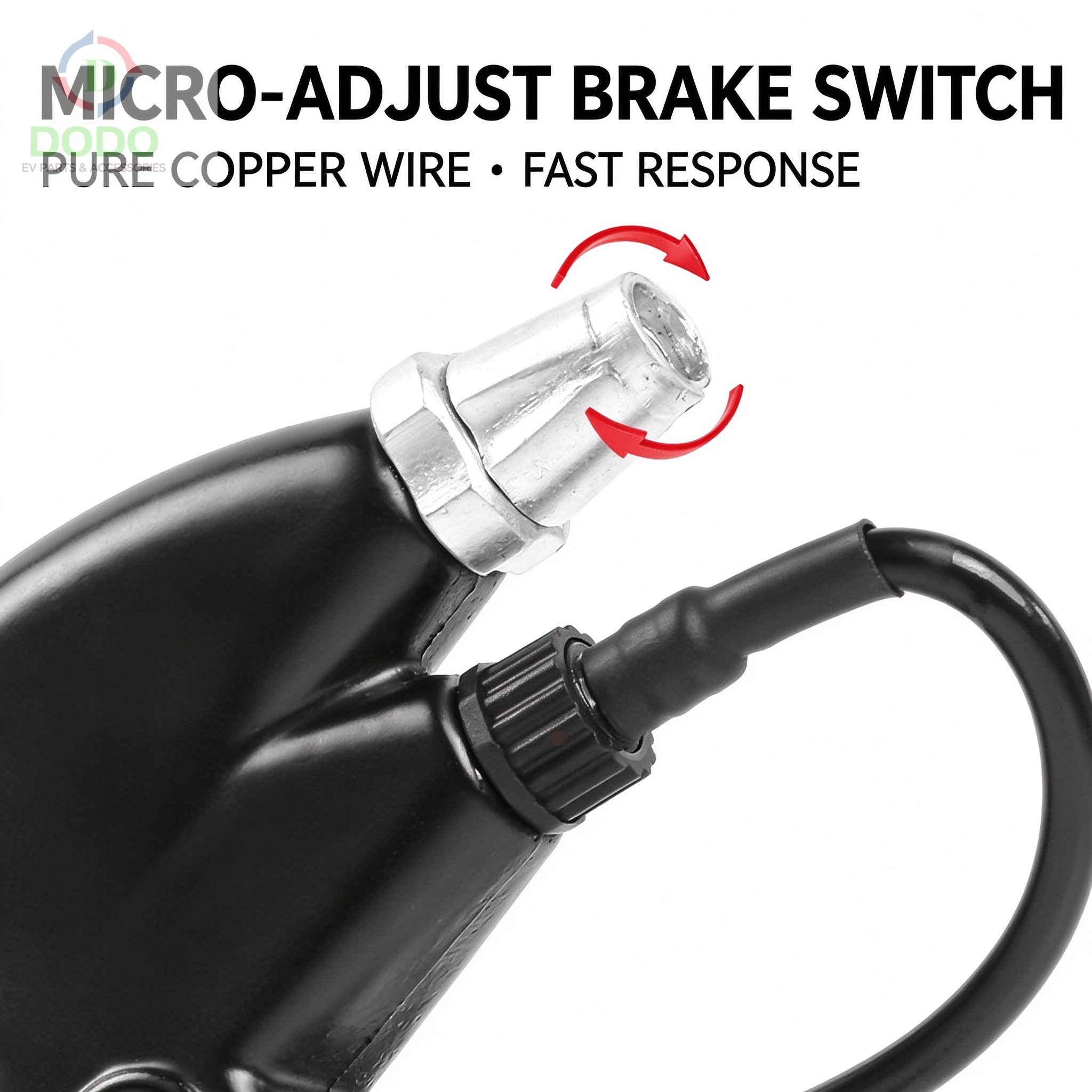 Micro-adjust brake switch