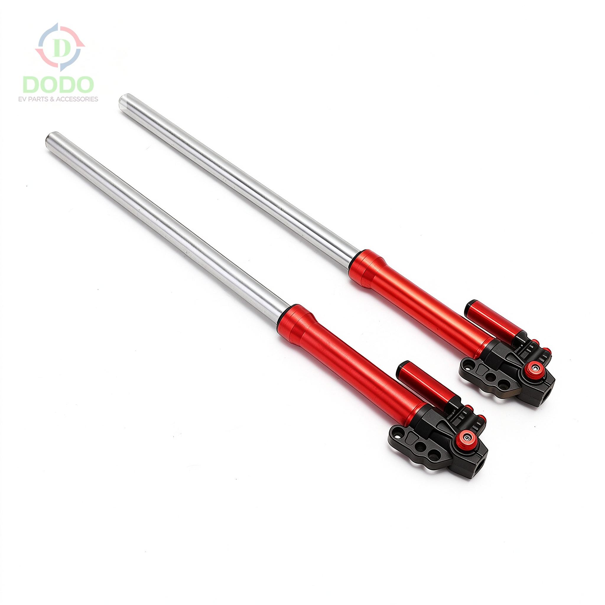 Sportbike front fork red CNC