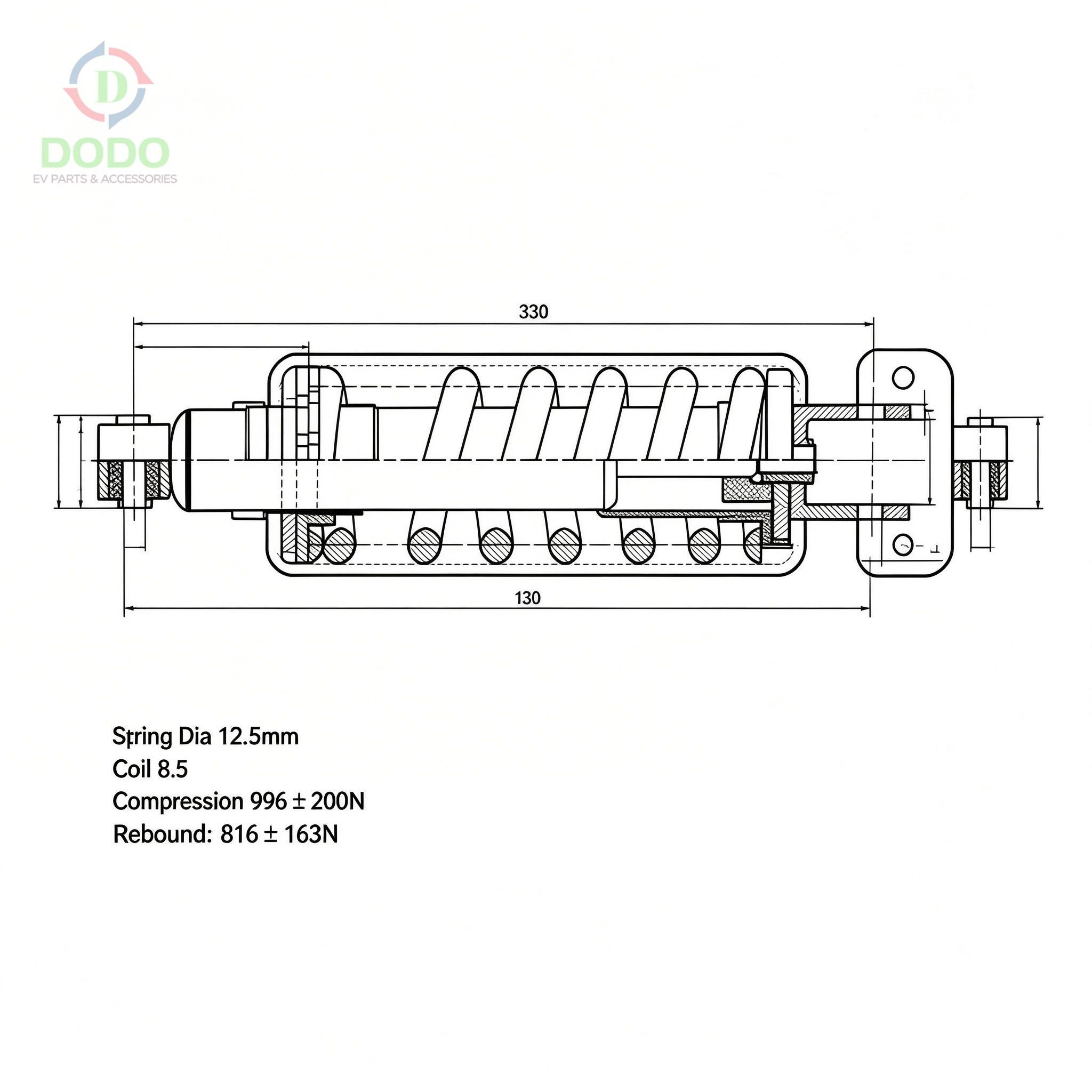 Center Shock Absorber (XR200 / XRE300)