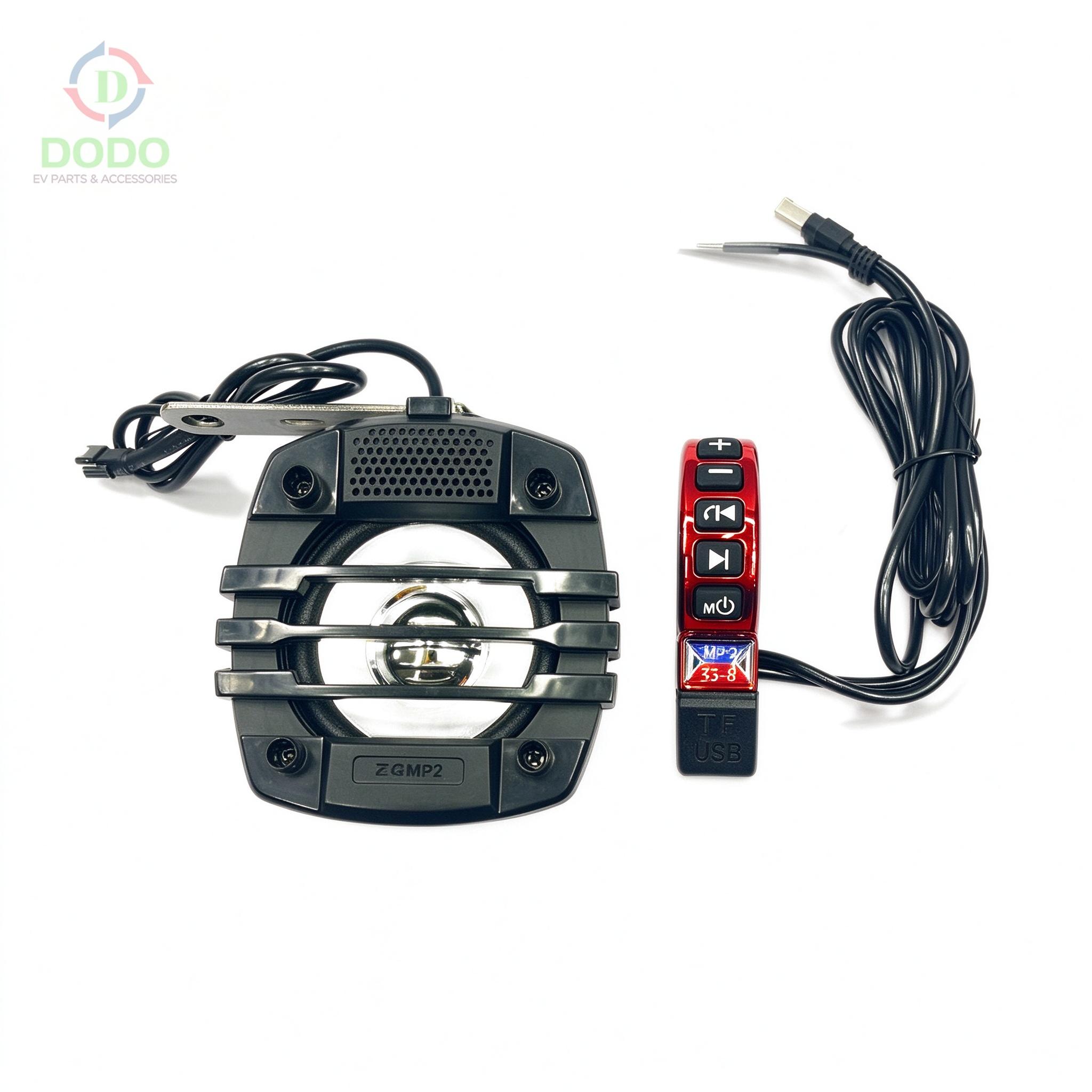 MP3 Audio Kit with Handlebar Controller (Bluetooth / USB Charging / TF)