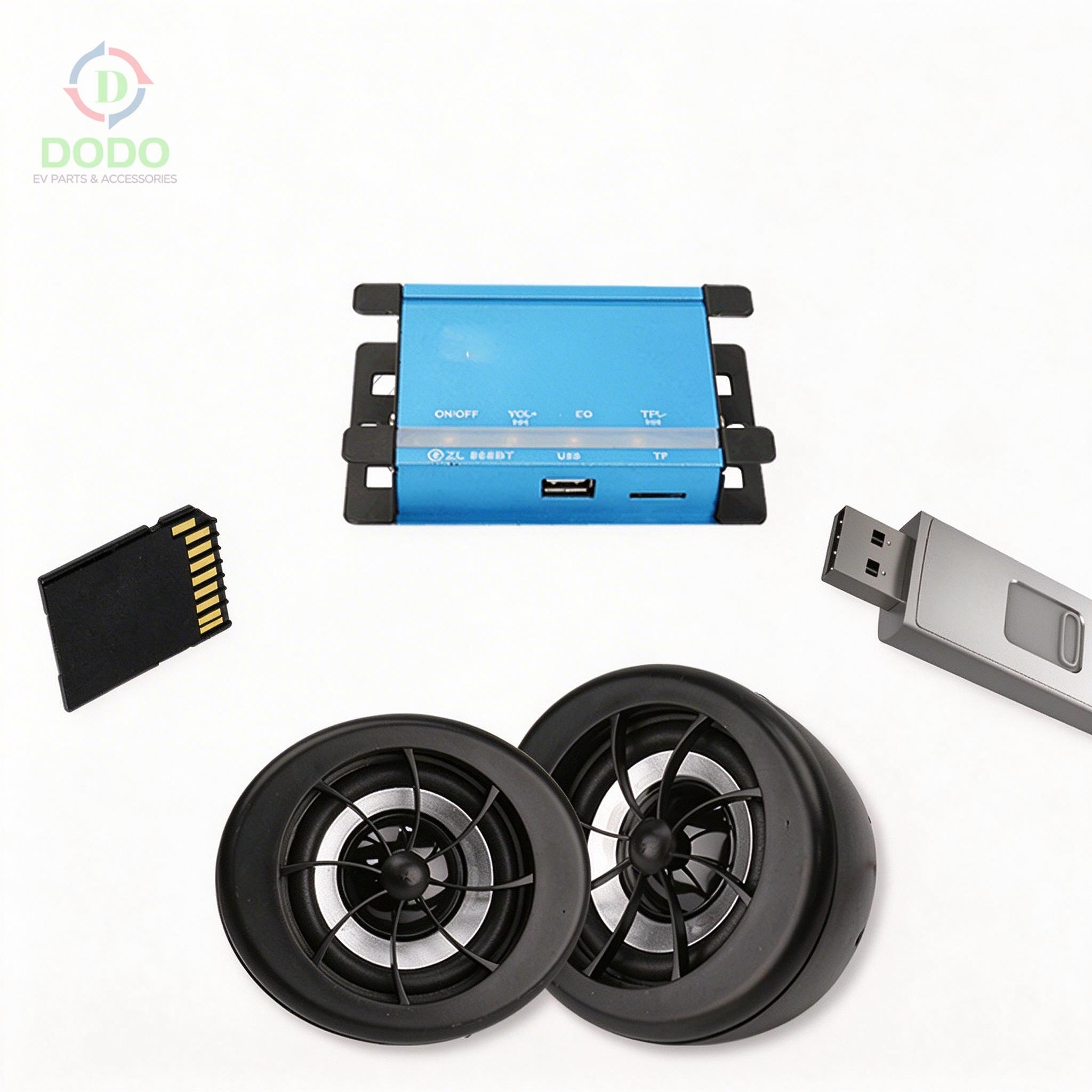 Motorcycle Bluetooth Audio Kit with FM Radio & Anti-Theft Remote