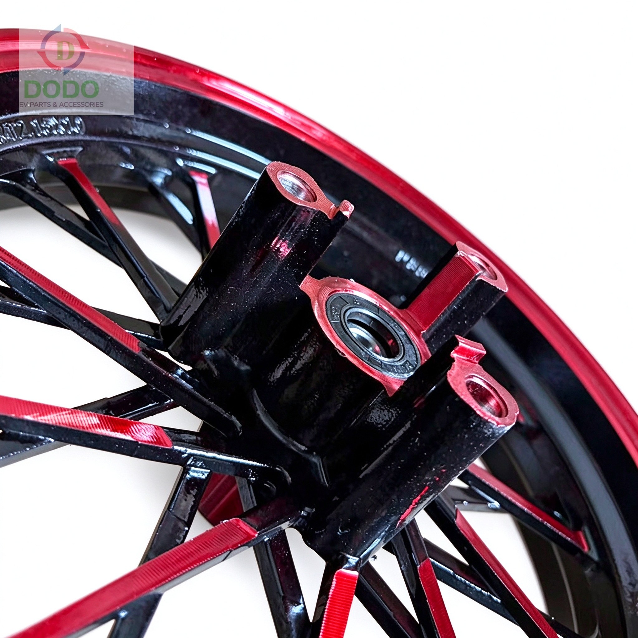 10-Inch Alloy Wheel (Red/Black)