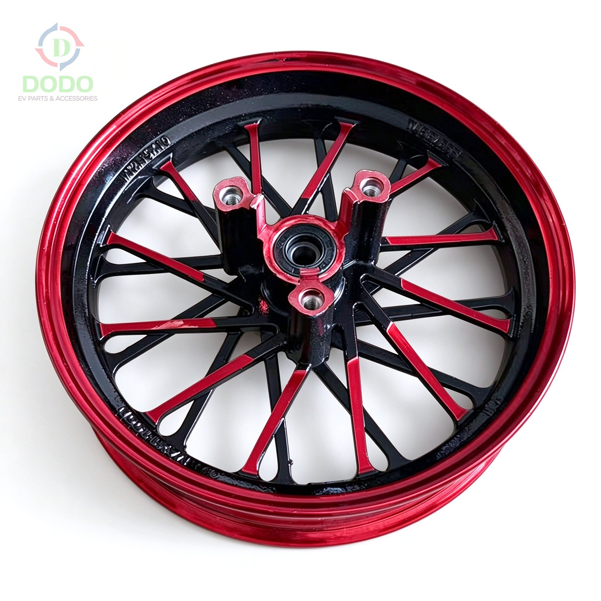 10-Inch Alloy Wheel (Red/Black)